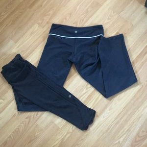 Size 4 lulu athletics leggings bundle